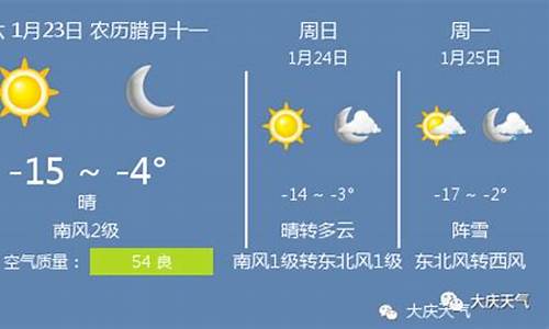 大庆天气_大庆天气预报15天查询天气情况